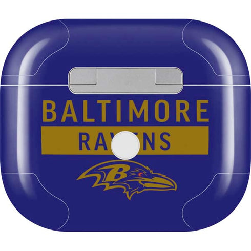 NFL Baltimore Ravens Purple Performance Series Apple AirPods (3rd Gen 2021) Skin