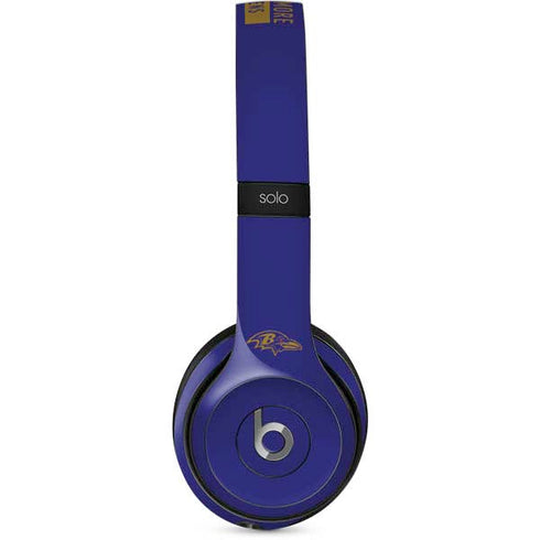 NFL Baltimore Ravens Purple Performance Series Beats Solo 2 Wired Skin