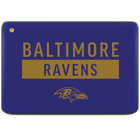 NFL Baltimore Ravens Purple Performance Series HP Chromebook Skin