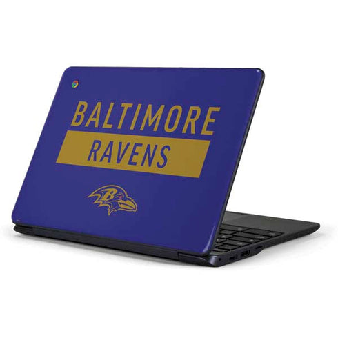 NFL Baltimore Ravens Purple Performance Series Samsung Chromebook Skin