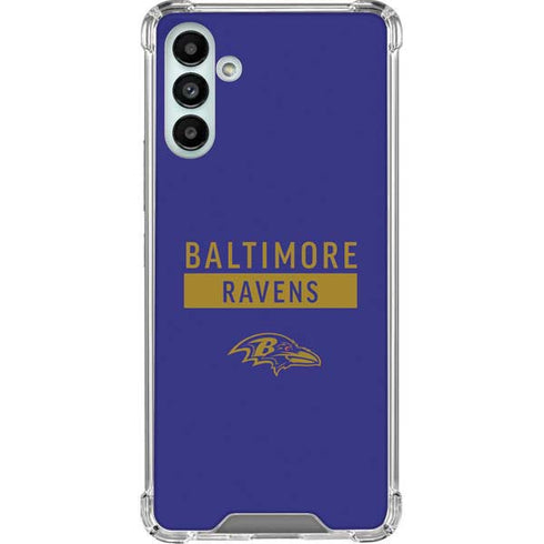 NFL Baltimore Ravens Purple Performance Series Galaxy A13 5G Clear Case