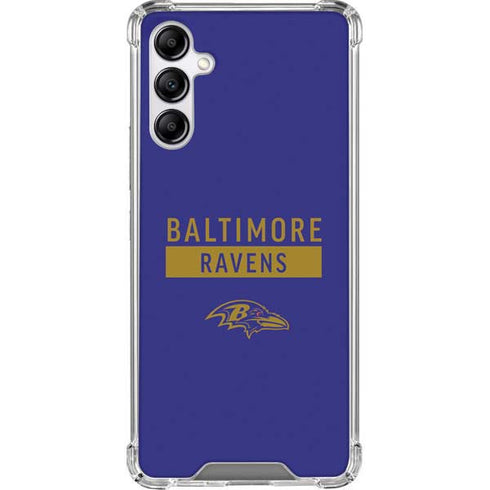 NFL Baltimore Ravens Purple Performance Series Galaxy A14 5G Clear Case