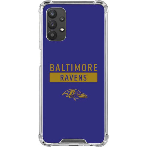 NFL Baltimore Ravens Purple Performance Series Galaxy A32 5G Clear Case
