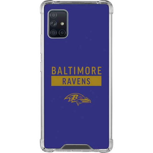 NFL Baltimore Ravens Purple Performance Series Galaxy A51 5G Clear Case