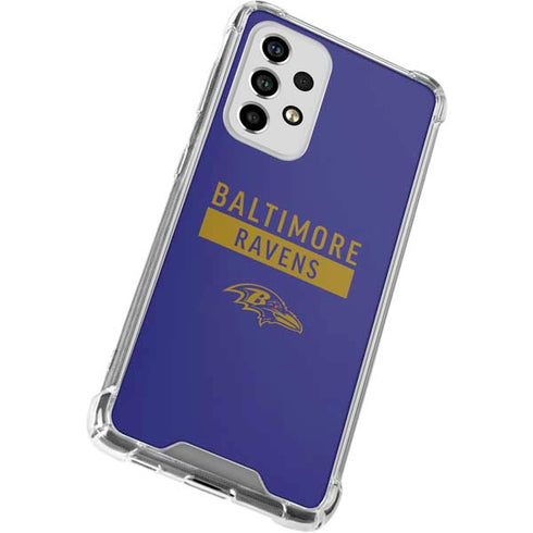 NFL Baltimore Ravens Purple Performance Series Galaxy A53 5G Clear Case