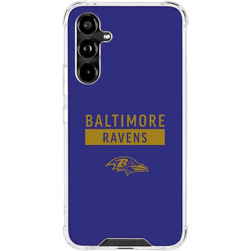 NFL Baltimore Ravens Purple Performance Series Galaxy A54 5G Clear Case