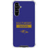 NFL Baltimore Ravens Purple Performance Series Galaxy A54 5G Clear Case