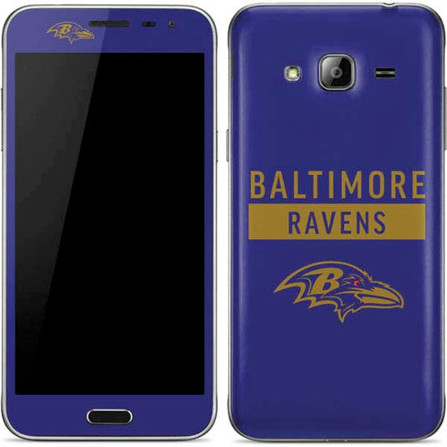 NFL Baltimore Ravens Purple Performance Series Galaxy J3 Skin