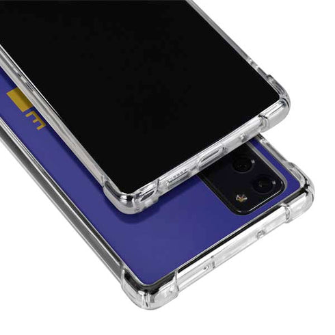 NFL Baltimore Ravens Purple Performance Series Galaxy Note20 5G Clear Case