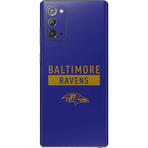 NFL Baltimore Ravens Purple Performance Series Galaxy Note20 5G Skin