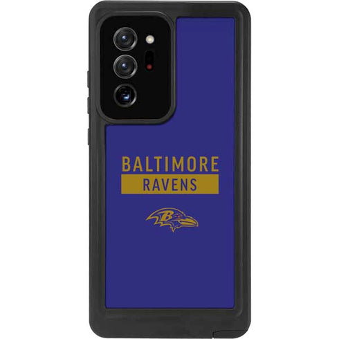 NFL Baltimore Ravens Purple Performance Series Galaxy Note20 Ultra 5G Waterproof Case