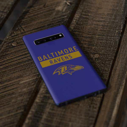 NFL Baltimore Ravens Purple Performance Series Galaxy S10 Plus Skin