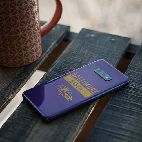 NFL Baltimore Ravens Purple Performance Series Galaxy S10e Skin