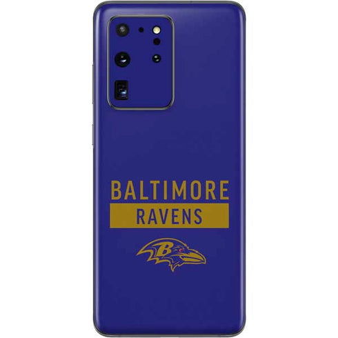 NFL Baltimore Ravens Purple Performance Series Galaxy S20 Ultra 5G Skin