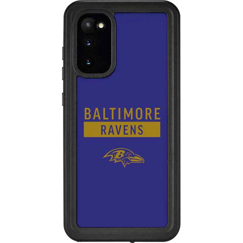 NFL Baltimore Ravens Purple Performance Series Galaxy S20 Waterproof Case