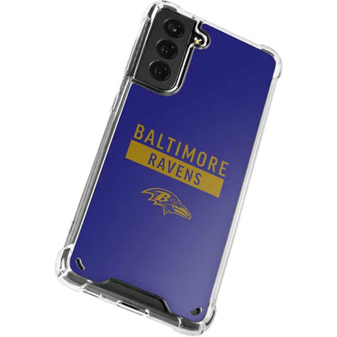 NFL Baltimore Ravens Purple Performance Series Galaxy S21 Plus 5G Clear Case