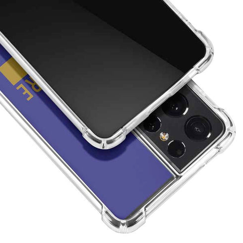 NFL Baltimore Ravens Purple Performance Series Galaxy S21 Ultra 5G Clear Case