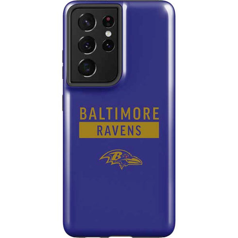 NFL Baltimore Ravens Purple Performance Series Galaxy S21 Ultra 5G Pro Case