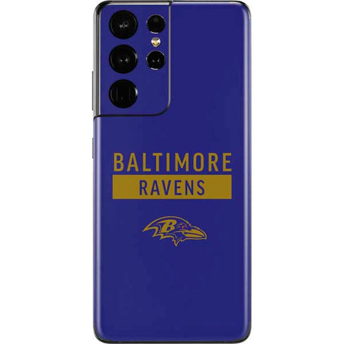 NFL Baltimore Ravens Purple Performance Series Galaxy S21 Ultra 5G Skin