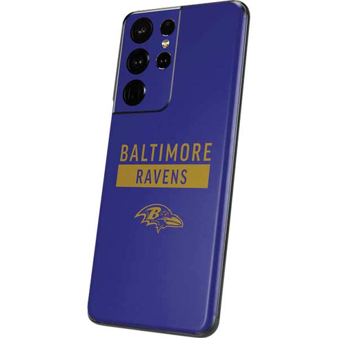NFL Baltimore Ravens Purple Performance Series Galaxy S21 Ultra 5G Skin