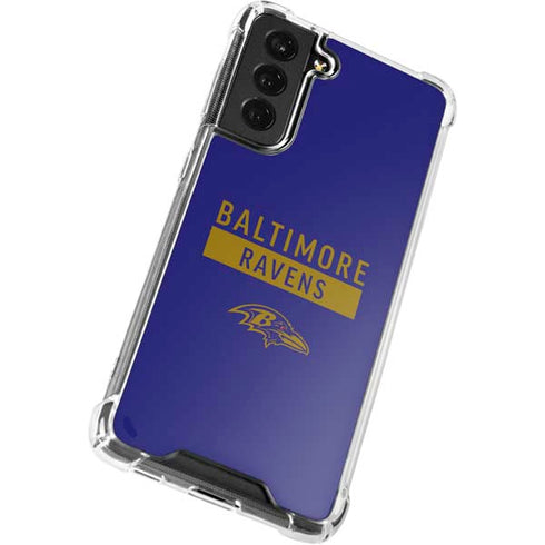 NFL Baltimore Ravens Purple Performance Series Galaxy S22 Clear Case
