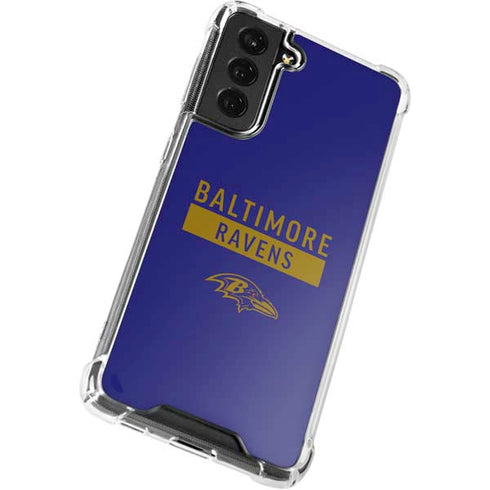 NFL Baltimore Ravens Purple Performance Series Galaxy S22 Plus Clear Case