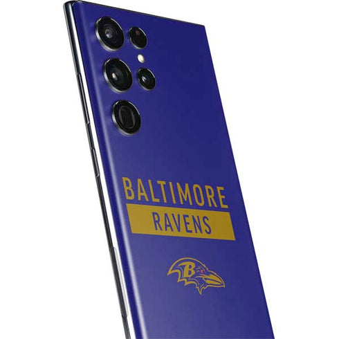 NFL Baltimore Ravens Purple Performance Series Galaxy S22 Ultra Skin