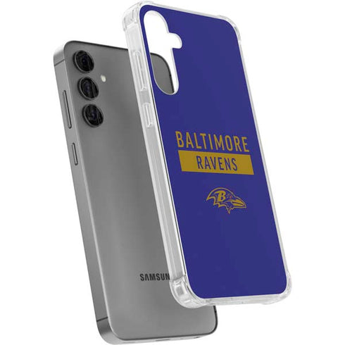 NFL Baltimore Ravens Purple Performance Series Galaxy S24 Plus Clear Case