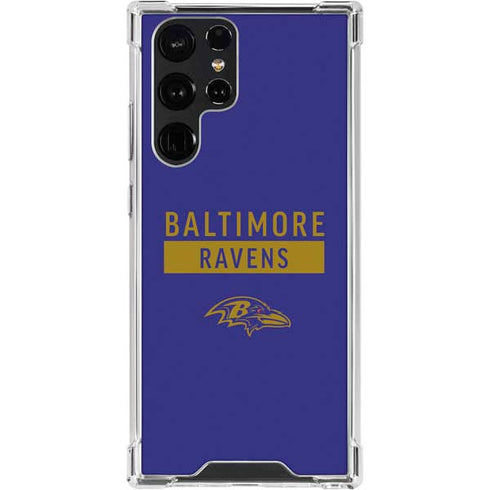 NFL Baltimore Ravens Purple Performance Series Galaxy S24 Ultra Clear Case