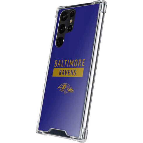 NFL Baltimore Ravens Purple Performance Series Galaxy S24 Ultra Clear Case