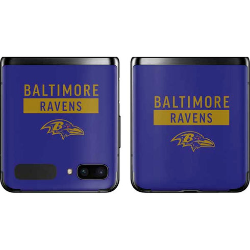 NFL Baltimore Ravens Purple Performance Series Galaxy Z Flip Skin