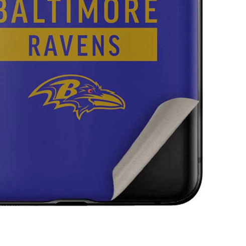 NFL Baltimore Ravens Purple Performance Series Galaxy Z Flip Skin
