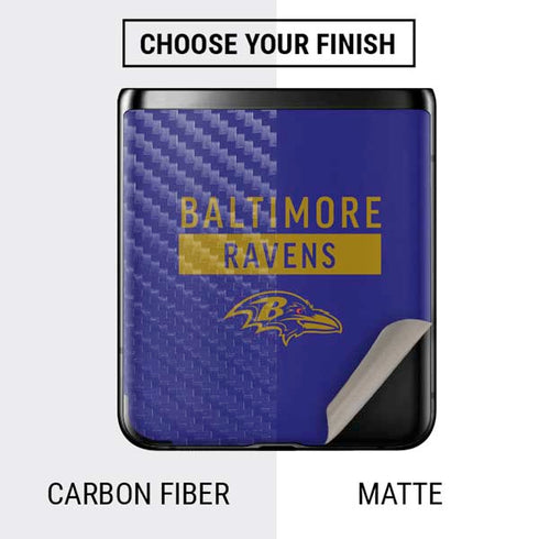 NFL Baltimore Ravens Purple Performance Series Galaxy Z Flip Skin