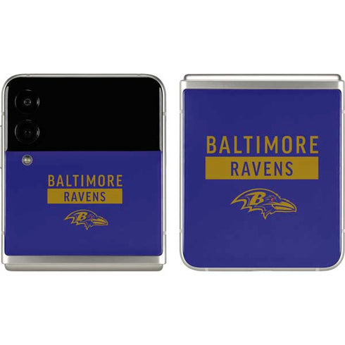 NFL Baltimore Ravens Purple Performance Series Galaxy Z Flip3 5G Skin