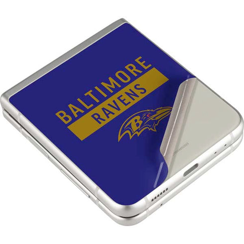 NFL Baltimore Ravens Purple Performance Series Galaxy Z Flip3 5G Skin
