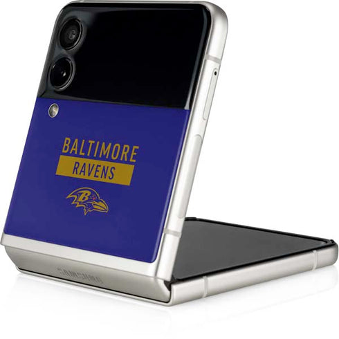 NFL Baltimore Ravens Purple Performance Series Galaxy Z Flip3 5G Skin