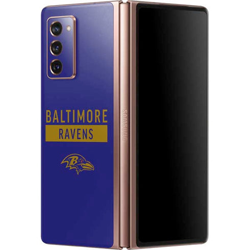 NFL Baltimore Ravens Purple Performance Series Galaxy Z Fold2 5G Skin