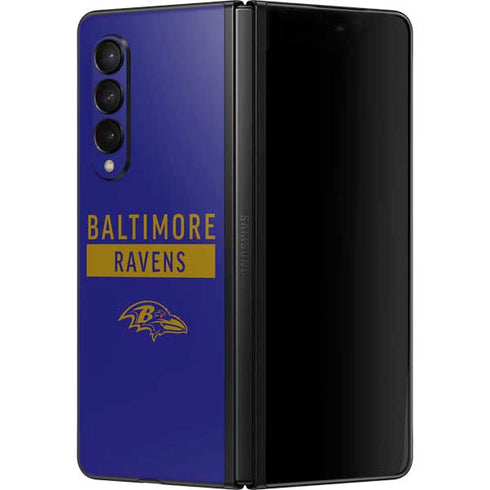 NFL Baltimore Ravens Purple Performance Series Galaxy Z Fold3 5G Skin