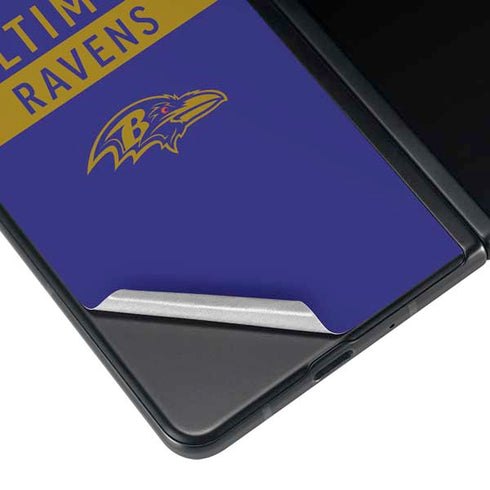 NFL Baltimore Ravens Purple Performance Series Galaxy Z Fold4 5G Skin