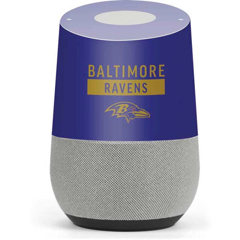 NFL Baltimore Ravens Purple Performance Series Google Home Skin