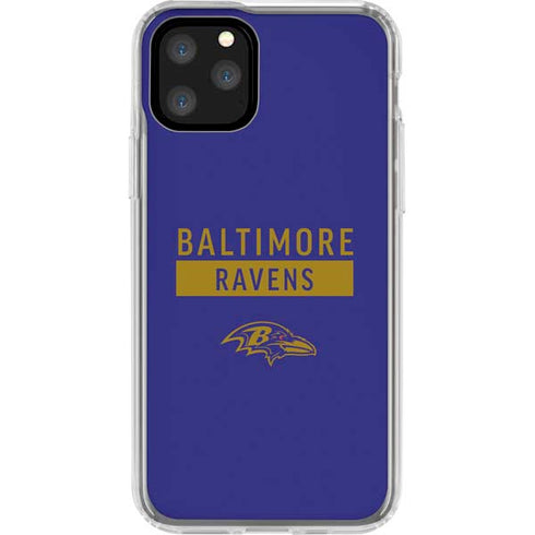 NFL Baltimore Ravens Purple Performance Series iPhone 11 Pro Clear Case