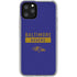 NFL Baltimore Ravens Purple Performance Series iPhone 11 Pro Clear Case