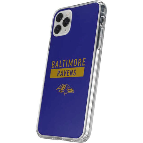 NFL Baltimore Ravens Purple Performance Series iPhone 11 Pro Clear Case