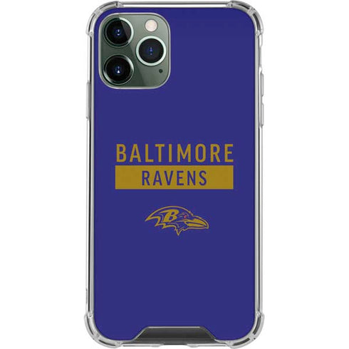 NFL Baltimore Ravens Purple Performance Series iPhone 11 Pro Max Clear Case