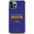 NFL Baltimore Ravens Purple Performance Series iPhone 11 Pro Max Clear Case