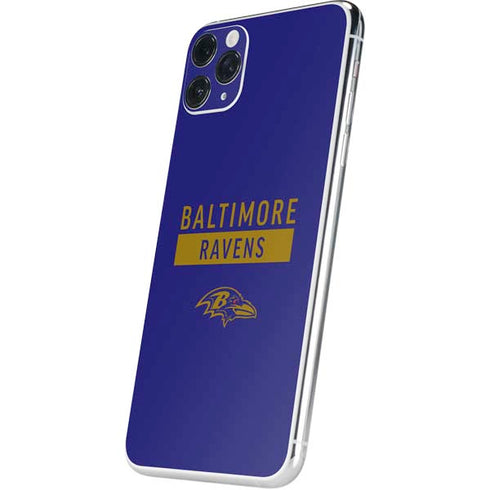 NFL Baltimore Ravens Purple Performance Series iPhone 11 Pro Max Skin