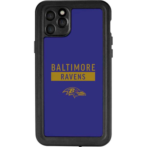 NFL Baltimore Ravens Purple Performance Series iPhone 11 Pro Max Waterproof Case