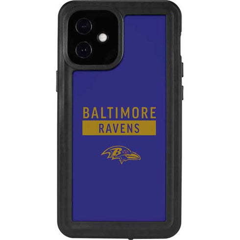 NFL Baltimore Ravens Purple Performance Series iPhone 12 Mini Waterproof Case