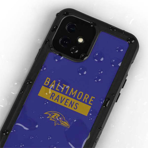 NFL Baltimore Ravens Purple Performance Series iPhone 12 Mini Waterproof Case