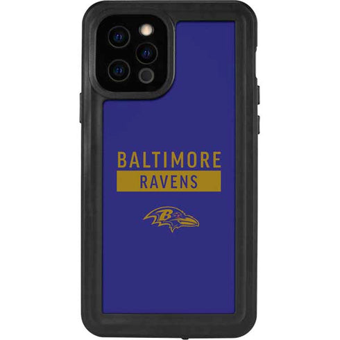 NFL Baltimore Ravens Purple Performance Series iPhone 12 Pro Waterproof Case